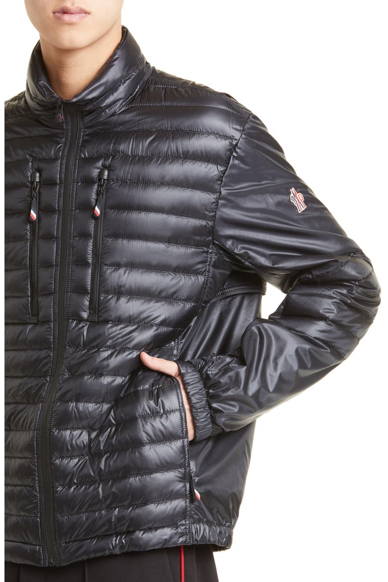 Althaus Mixed Quilting Down Jacket, Alternate, color, BLACK