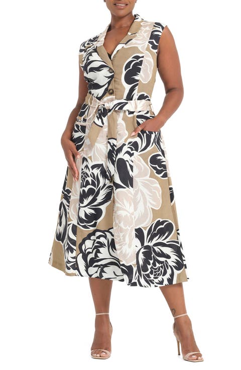 Johanna Linen Blend Midi Dress