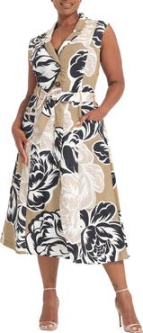 Estelle Johanna Linen Blend Midi Dress