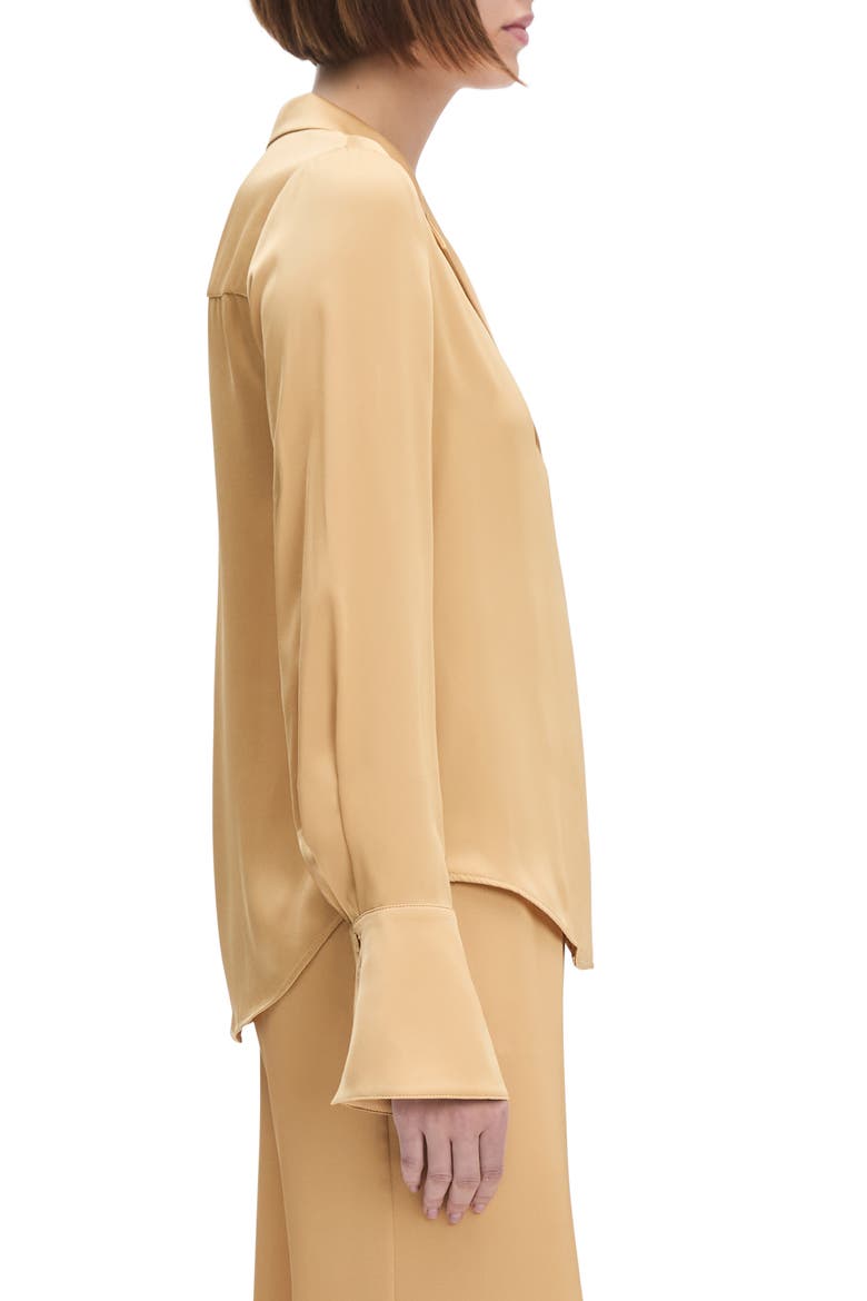 The Lily Button-Up Shirt, Alternate, color, PALOMINO GOLD