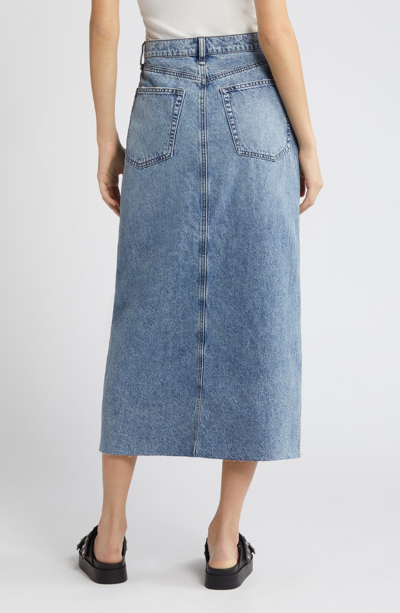 rag & bone Clara Denim Midi Skirt, Alternate, color, 