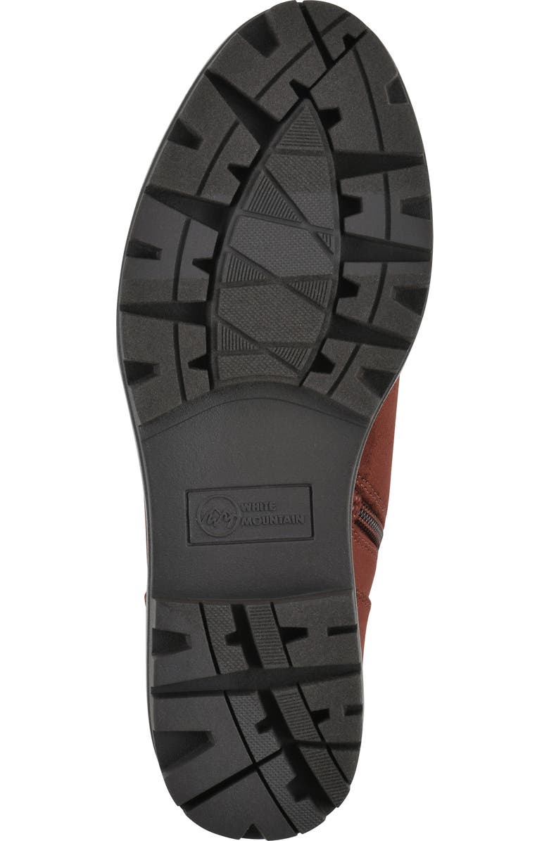 White Mountain Footwear Tariq Lug Lace-Up Boot, Alternate, color, Rust/ Suedette