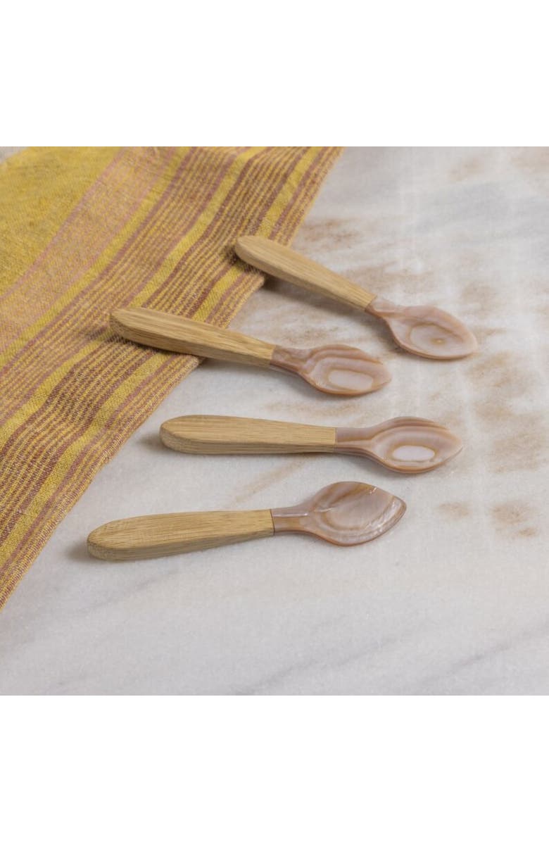 Be Home Serin Shell Spoons - Set of 4, Alternate, color, Natural