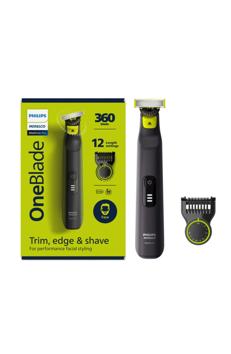 Philips Norelco OneBlade 360 Pro Hybrid Electric Trimmer, Alternate, color, Black