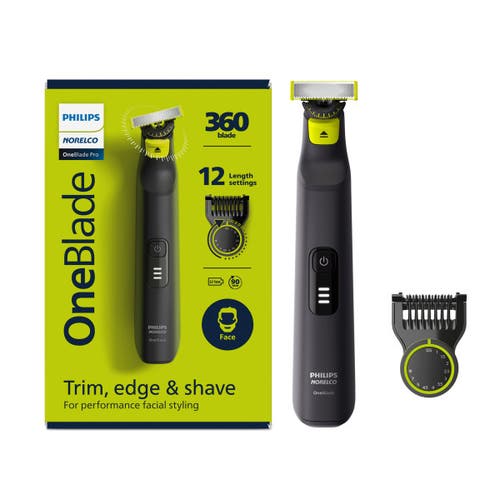 Philips Norelco Oneblade 360 Pro Hybrid Electric Trimmer In Black