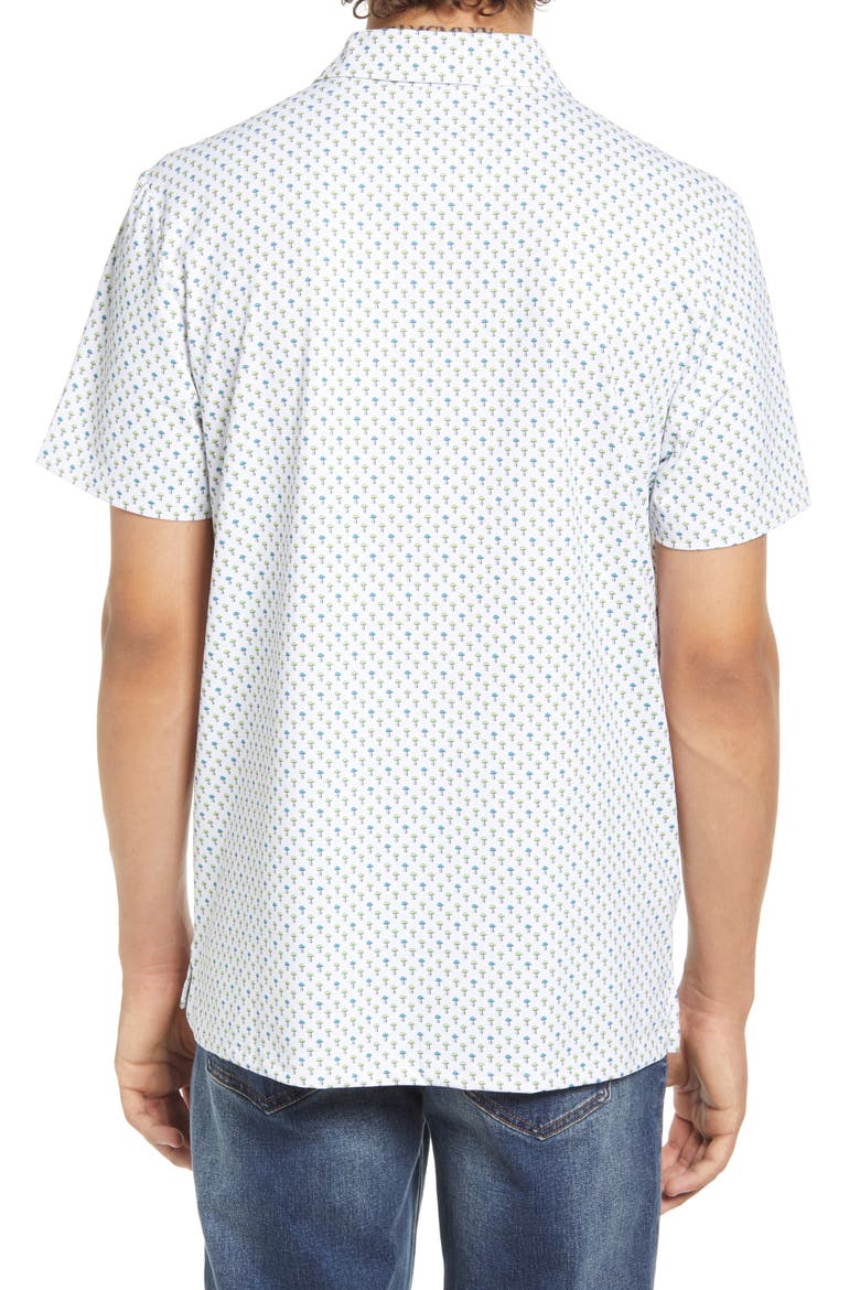 Mushroom Print Golf Polo, Alternate, color, BRIGHT WHITE