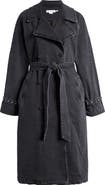 Good American Uniform Denim Trench Coat