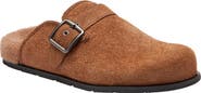 COACH Faux Shearling Buckle Clog