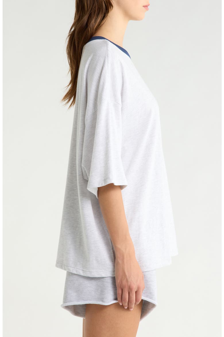 Tackle Heather Oversize Cotton T-Shirt, Alternate, color, WHITE HEATHER GREY