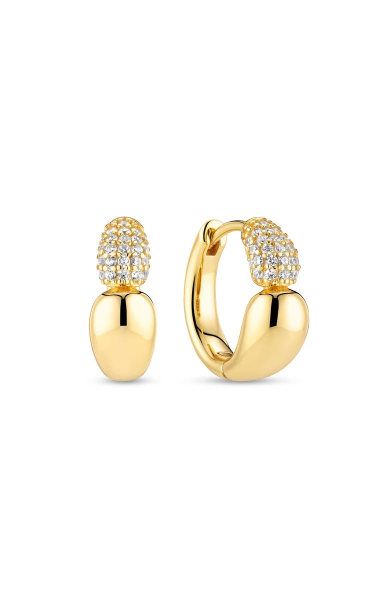Sif Jakobs Jewellery Earrings Goccia Creolo Piccolo, Main, color, 18K Gold Plated