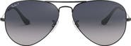 Ray-Ban 62mm Polarized Oversize Pilot Sunglasses