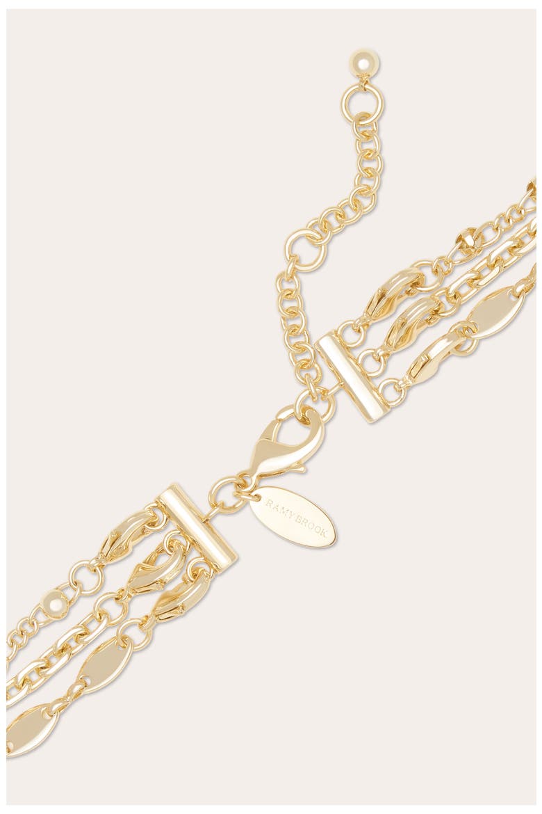 Cleo Layered Charm Necklace, Alternate, color, GREEN MULTI/ GOLD