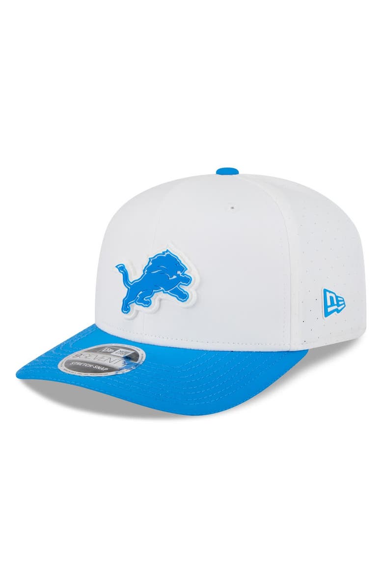 New Era Men's New Era White/Blue Detroit Lions 2025 NFL Training Camp 9SEVENTY Adjustable Hat, Main, color, White