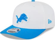 New Era Men's New Era White/Blue Detroit Lions 2025 NFL Training Camp 9SEVENTY Adjustable Hat