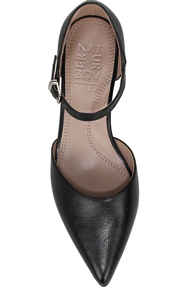 Naturalizer Maddox Ankle Strap Pointed Toe Pump, Alternate, color, Black