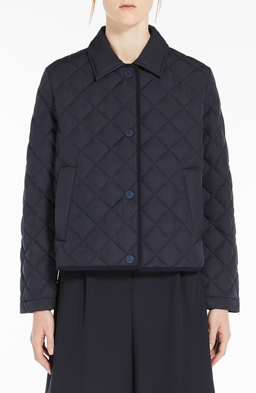 Weekend Max Mara Vadier Quilted Jacket In Navy