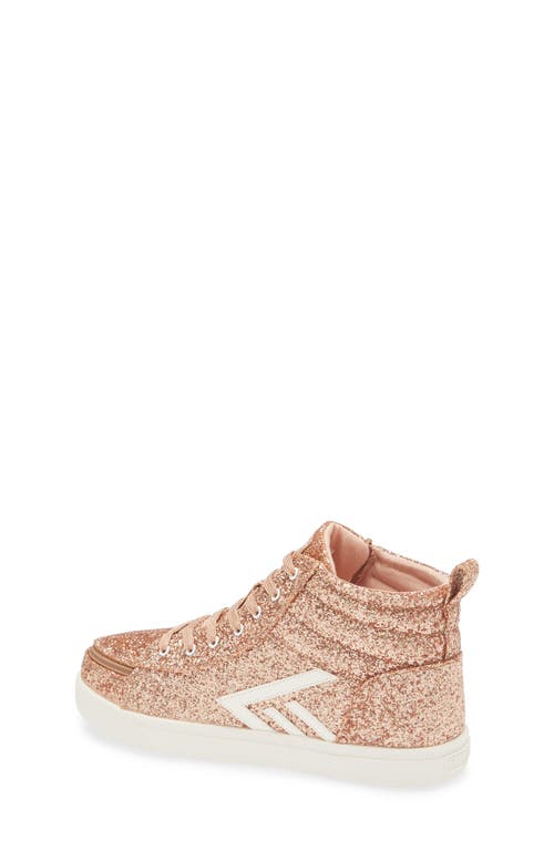Billy Footwear Kids' Billy Classic Glitter High Top Sneaker In Multi