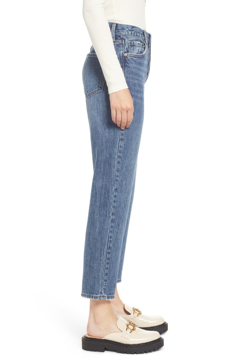Charlie High Waist Ankle Straight Leg Jeans, Alternate, color, TERRACE