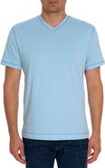 Robert Graham Eastwood V-Neck Cotton Blend T-Shirt