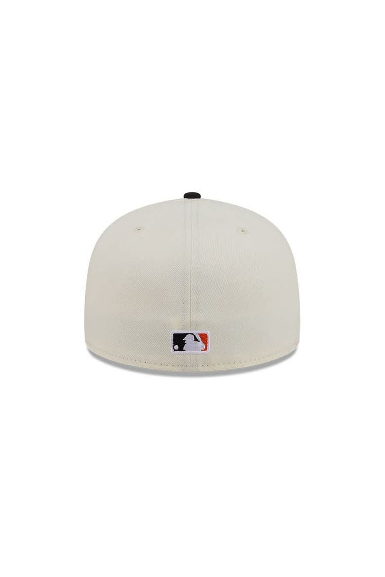 Men's New Era  Cream/Black Baltimore Orioles Bullpen Cart 59FIFTY Fitted Hat, Alternate, color, Cream