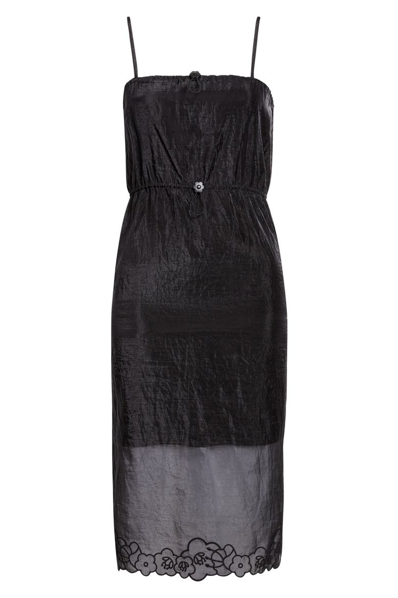 Barr Liquid Myrtia Midi Dress, Alternate, color, BLACK