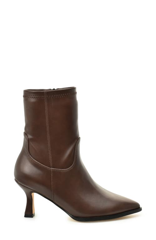 NICOLE MILLER NICOLE MILLER KITTEN HEEL STRETCH BOOTIE