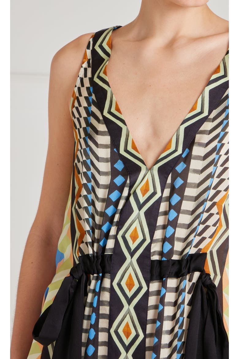 Meryl V-Neck Dress, Alternate, color, Provence Blue Mix