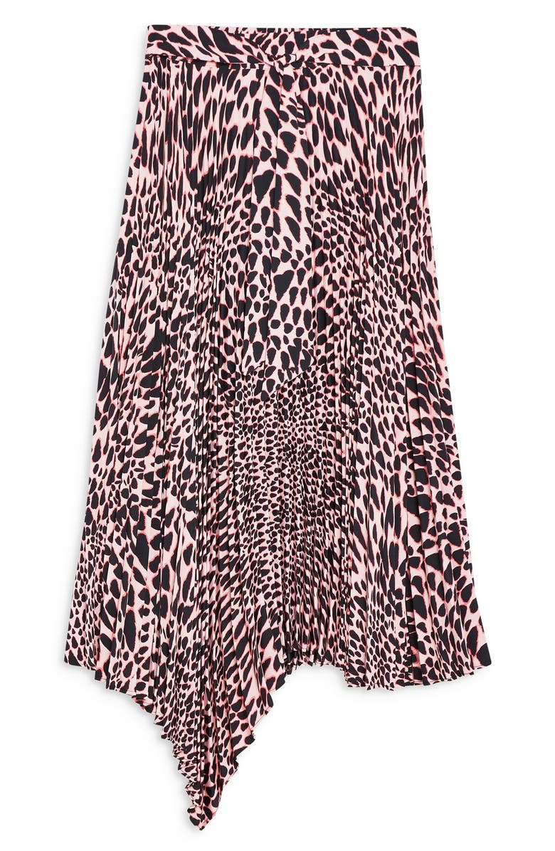 Topshop Taylor Pleat Midi Skirt, Alternate, color, 