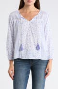 Lucky Brand Long Sleeve Cotton Top