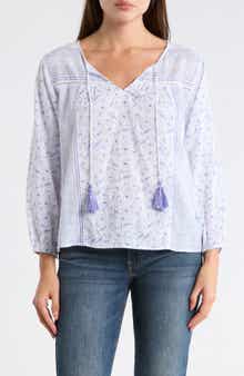Lucky Brand Long Sleeve Cotton Top