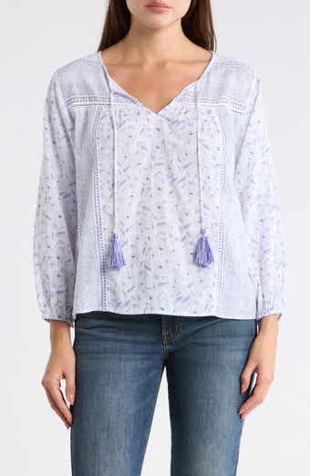 Lucky Brand Long Sleeve Cotton Top