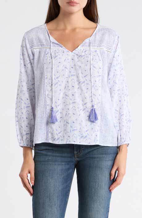 Lucky Brand Long Sleeve Cotton Top