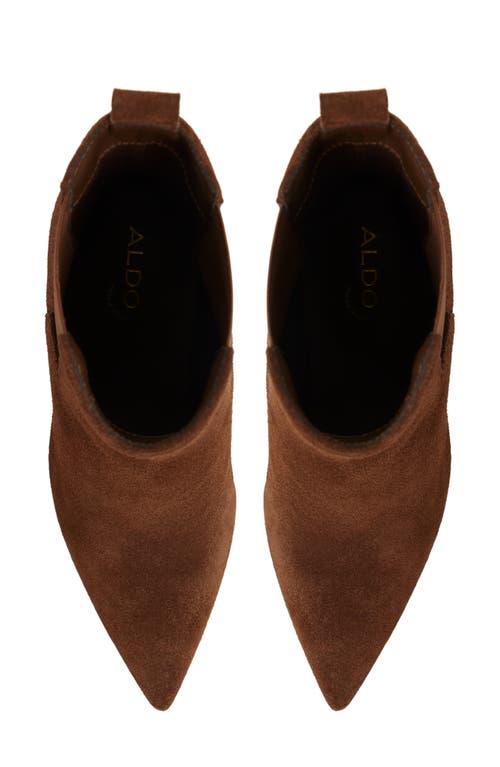 Aldo Liora Pointed Toe Dress Booties In Brown