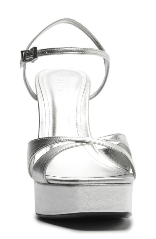 Schutz Maxine Ankle Strap Platform Sandal In Brown