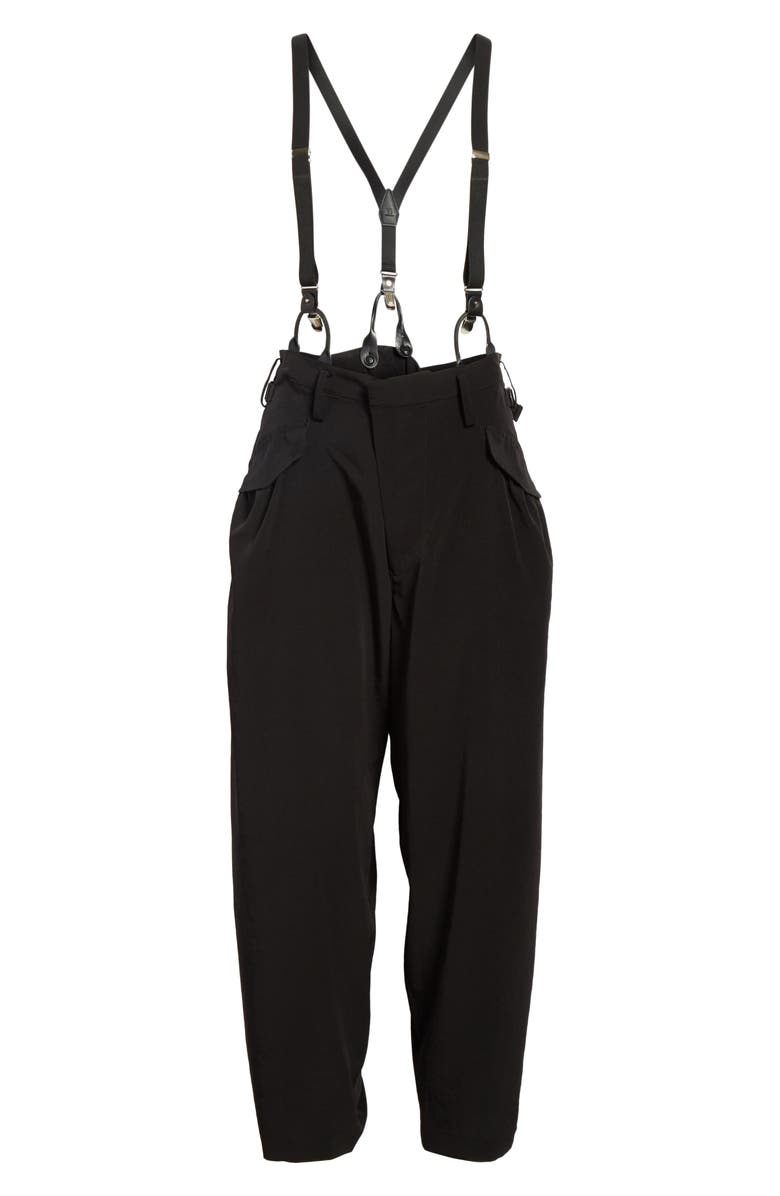 Y's by Yohji Yamamoto Pants with Suspenders, Alternate, color, 