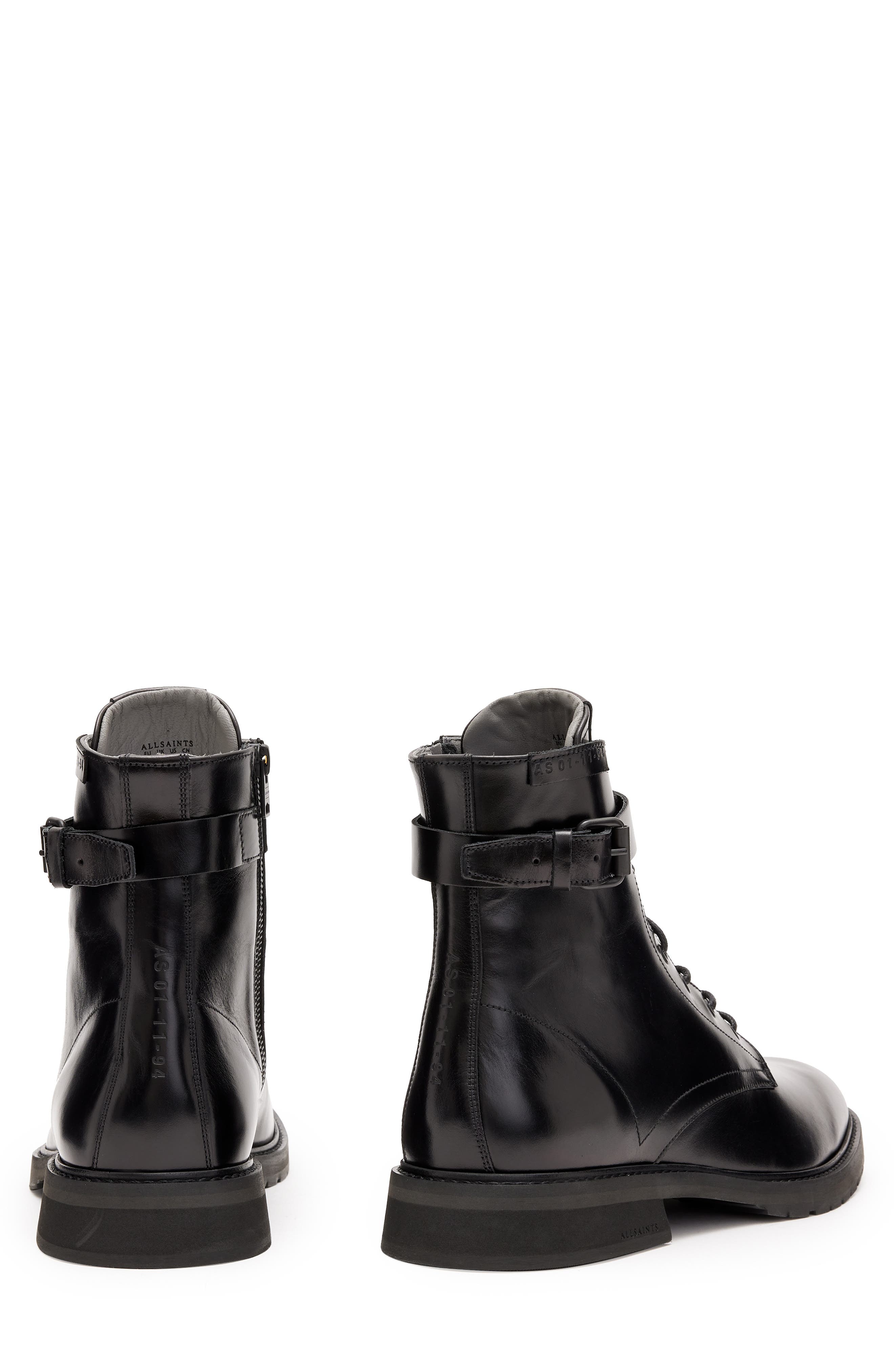AllSaints Porter Buckle Boot, Alternate, color, 