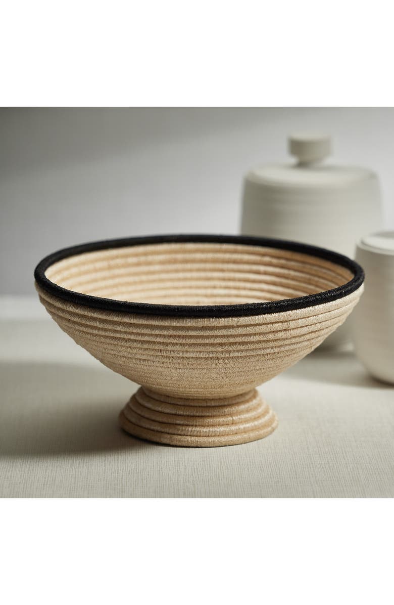 Zodax Matera Coiled Bowl, Alternate, color, Beige/ Black