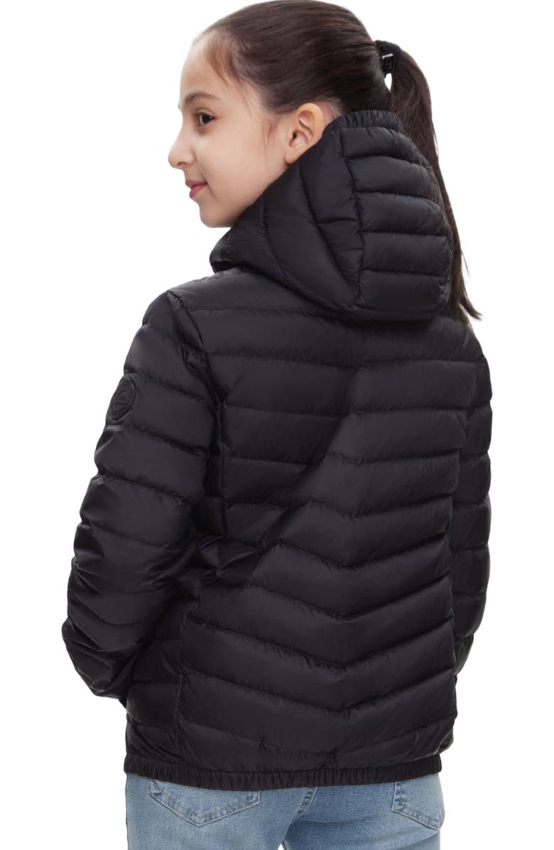 Rokka&Rolla Kids' Ultra Light Packable Down Jacket, Alternate, color, Black