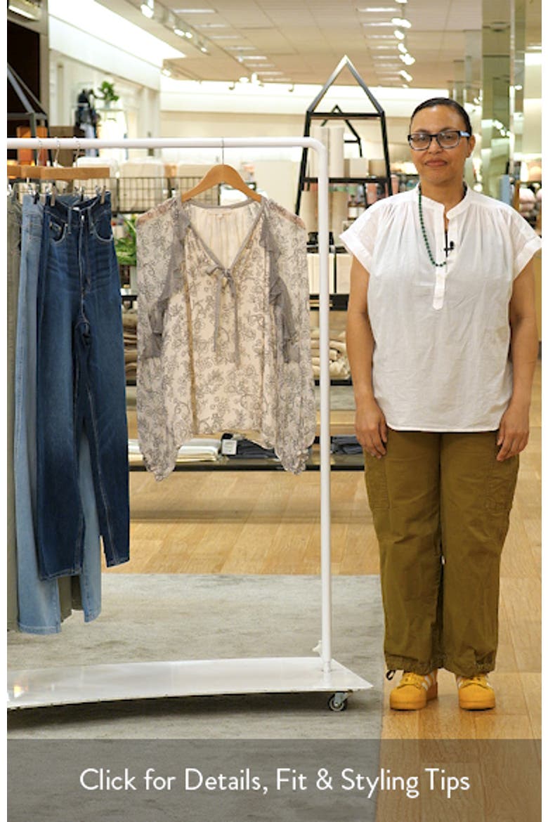 Emily Ruffle Tie Neck Silk Top video