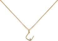 Monica Vinader Alphabet Lab Grown Diamond Solitaire Initial Pendant Necklace (Online Trunk Show)