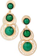 Tasha Faux Stone Drop Earrings