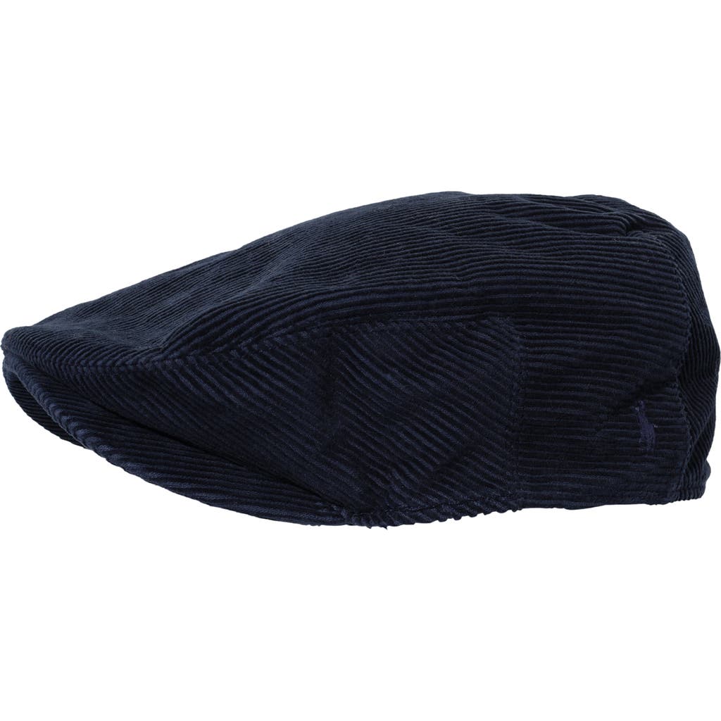 Polo Ralph Lauren Corduroy Driver Cap In Blue