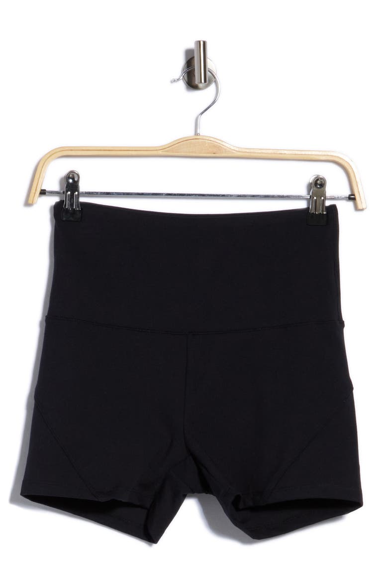 Alexis High Waist Hottie Shorts, Alternate, color, BLACK