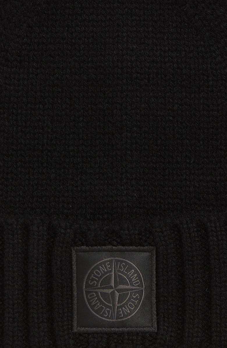 Stone Island Ghost Cuffed Cashmere Beanie, Alternate, color, V0029 Black
