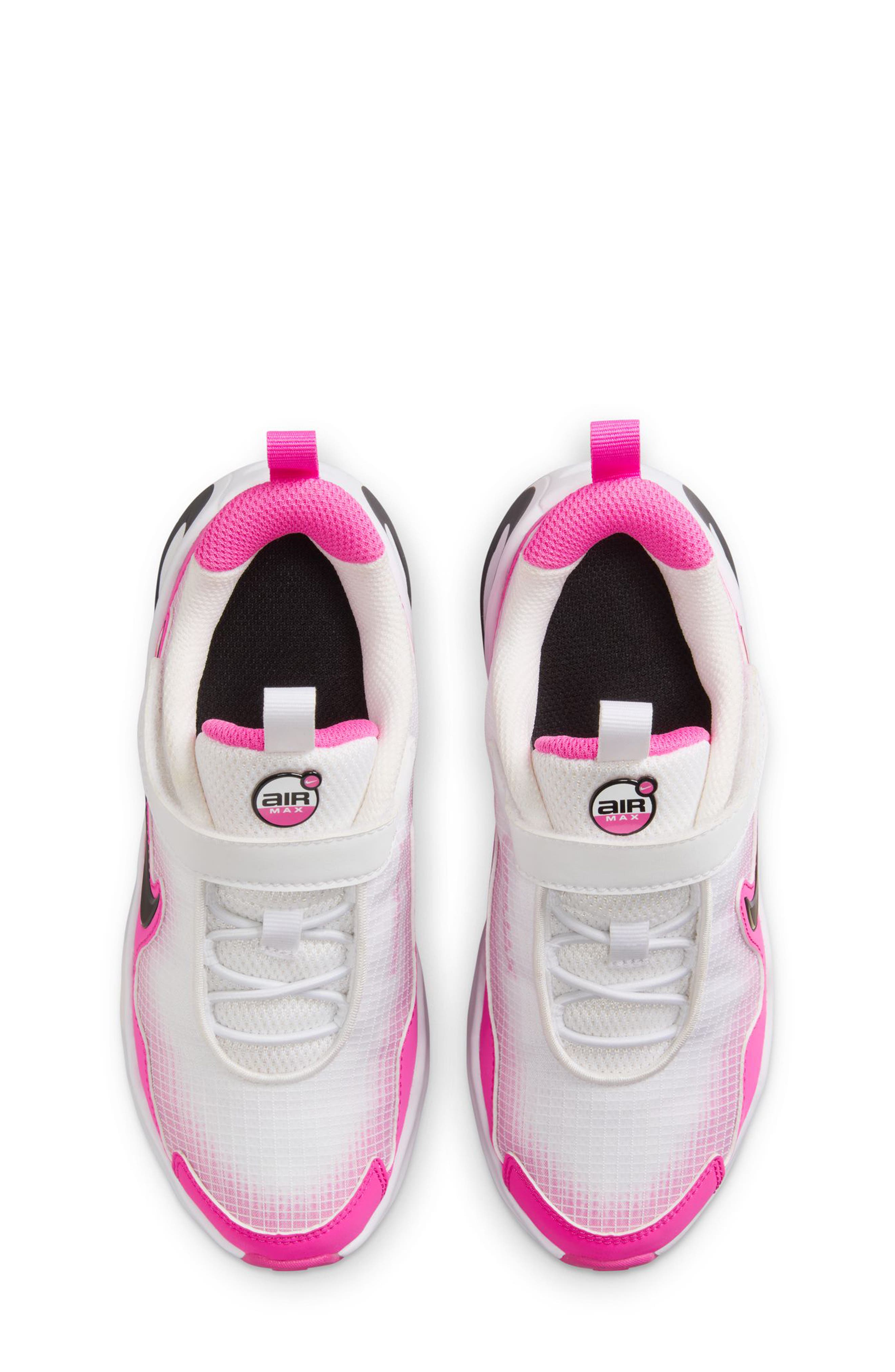 Nike Kids' Air Max Nova Sneaker, Alternate, color, White/ Black/ Laser Fuchsia