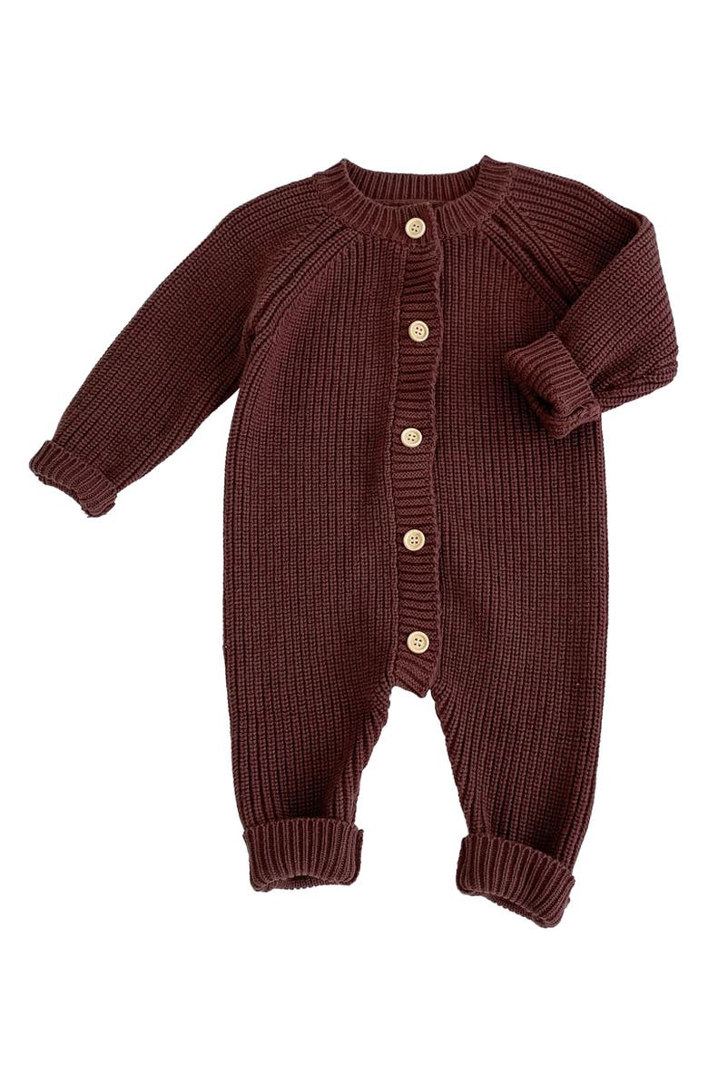 Ashmi & Co. Dallas Knit Cotton Romper, Alternate, color, Coffee
