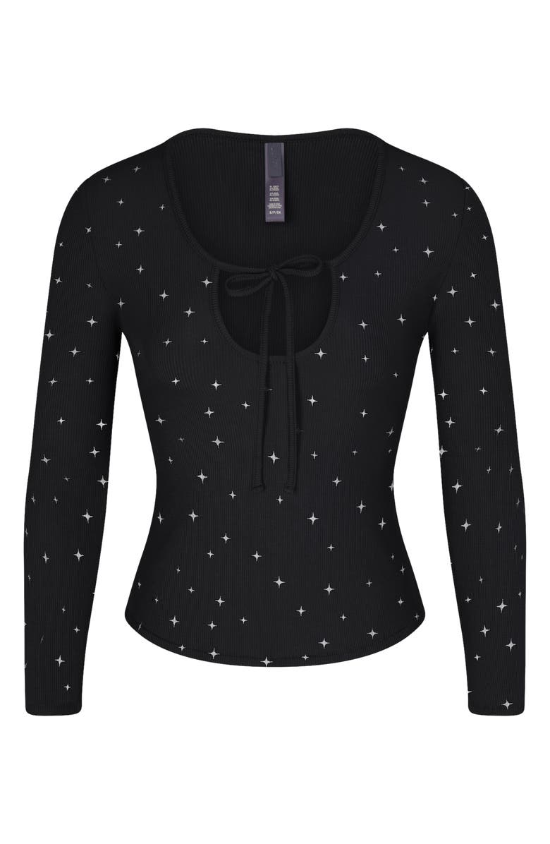 SKIMS Soft Lounge Tie Front Top, Alternate, color,