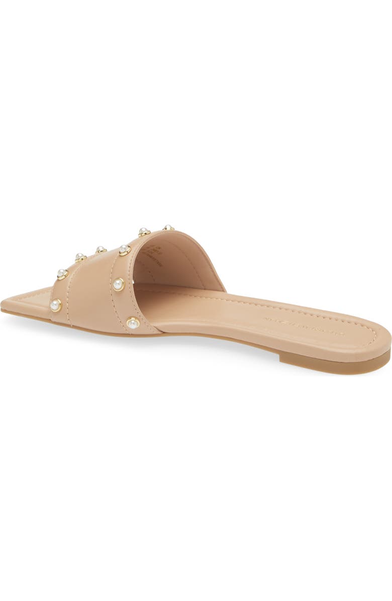 Stuart Weitzman Pearl Slide Sandal, Alternate, color, Golden Beige