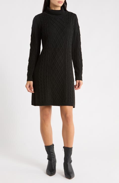 Kendall Cable Knit Sweater Dress