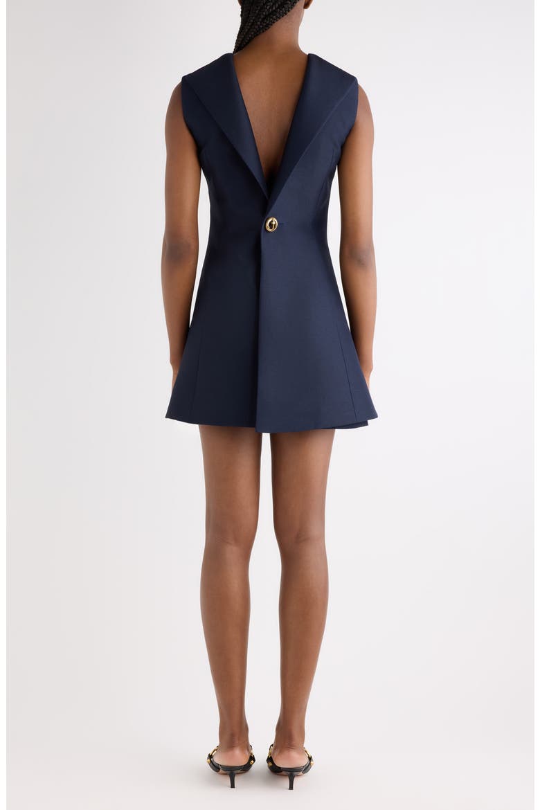 Wool & Silk A-Line Minidress, Alternate, color, 8065 GOLD/ METALLIC